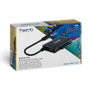 Tooq Adaptador USB 3.0 USB-C a SATA para Discos Duros de 2.5" y 3.5" con Alimentador - Negro